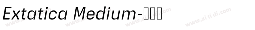 Extatica Medium字体转换